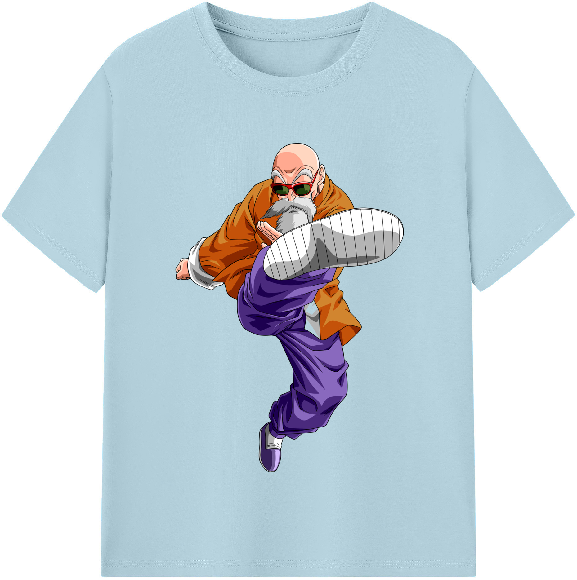 （画像用） ドラゴンボール 亀仙人（かめせんにん） DRAGON BALL Master Roshi Kame Sennin 綿100％半袖Tシャツ（フロントプリント）